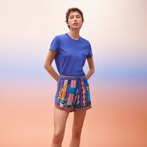 Hermes "Fantaisie d'Etriers" twillaine shorts